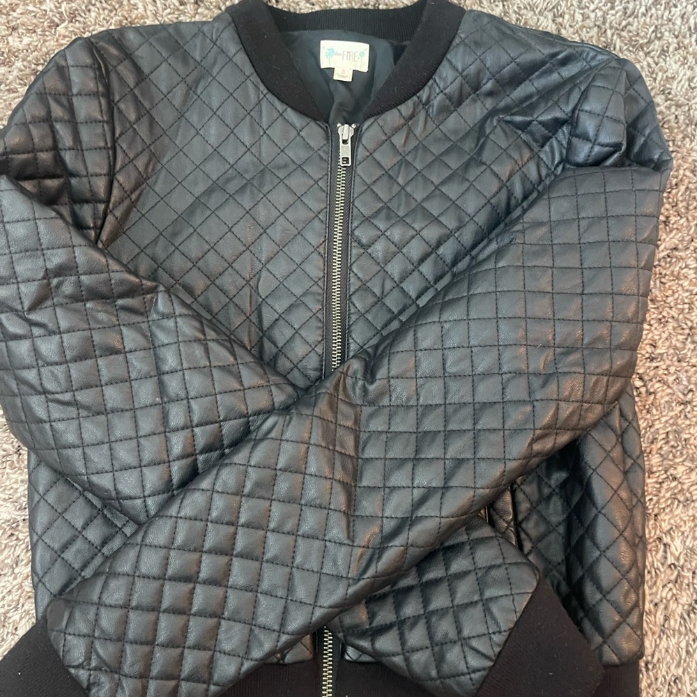 Perfect black leather jacket. Doesn’t fit anymore :(